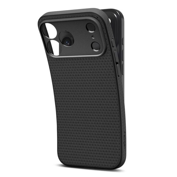 Spigen iPhone 17 Pro Max Liquid Air Θήκη Σιλικόνης - Black