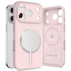 Tech Protect iPhone 17 Pro Max MagSafe Θήκη Σιλικόνης - Pink Pearl