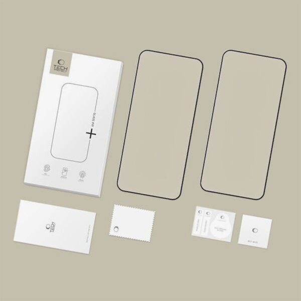 Xiaomi Redmi 15C / Poco C85 Προστασία Οθόνης με Μαύρο Περίγραμμα 2 Pack Tech-Protect Fit+ Full Face Tempered Glass