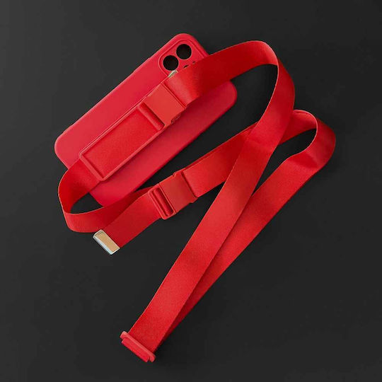 Forcell Xiaomi Poco X3 NFC / X3 Pro Lanyard Rope Θήκη Σιλικόνης - Red
