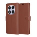 Techsuit Xiaomi Redmi Note 14 Pro 5G Leather Folio Θήκη Βιβλίο - Brown