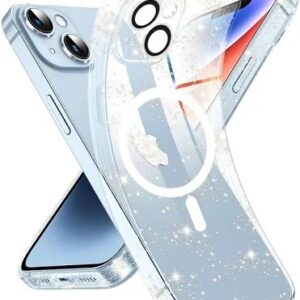 Techsuit iPhone 15 MagSafe Sparkleskin Series Θήκη Σιλικόνης - Διάφανη