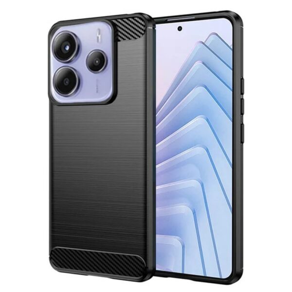 Techsuit Xiaomi Redmi Note 14 5G Carbon Θήκη Σιλικόνης - Black
