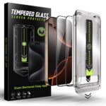 iPhone 13 / 13 Pro / 14 / 16e 2 Pack Προστασία Οθόνης Με Μαύρο Περίγραμμα Techsuit Titanglass Full Face Tempered Glass