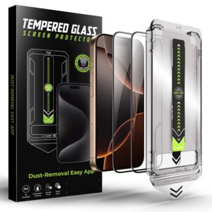 iPhone 13 / 13 Pro / 14 / 16e 2 Pack Προστασία Οθόνης Με Μαύρο Περίγραμμα Techsuit Titanglass Full Face Tempered Glass