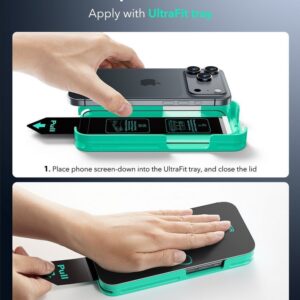 iPhone 17 Pro Max ESR UltraFit Armorite Pro Screen Protector Προστασία Οθόνης με Μαύρο Περίγραμμα Full Face Tempered Glass