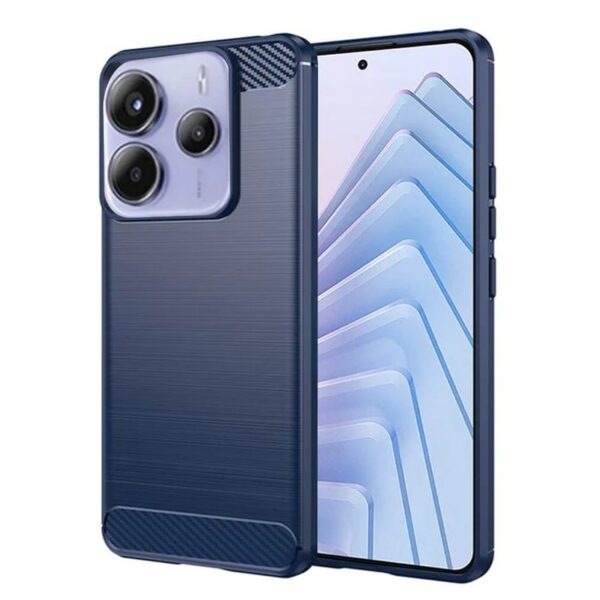 Techsuit Xiaomi Redmi Note 14 5G Carbon Θήκη Σιλικόνης - Blue