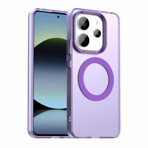 Techsuit Xiaomi Redmi Note 14 4G MagSafe CandyCase Θήκη Σκληρή Διάφανη - Purple