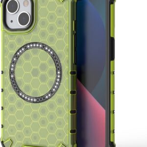 Techsuit iPhone 13 MagSafe Honeycomb Shield Σκληρή Θήκη - Lime Green