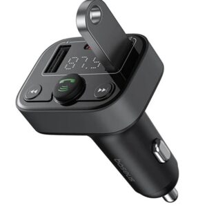 Baseus FM Transmitter Αυτοκινήτου με Bluetooth, 2 Θύρες USB-A κ 1 Θύρα USB-C - Black