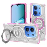 Techsuit Xiaomi Redmi 15C 4G / 5G / Poco C85 Carbon Shield Pro Θήκη Σκληρή Διάφανη - Pink