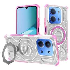 Techsuit Xiaomi Redmi 15C 4G / 5G / Poco C85 Carbon Shield Pro Θήκη Σκληρή Διάφανη - Pink