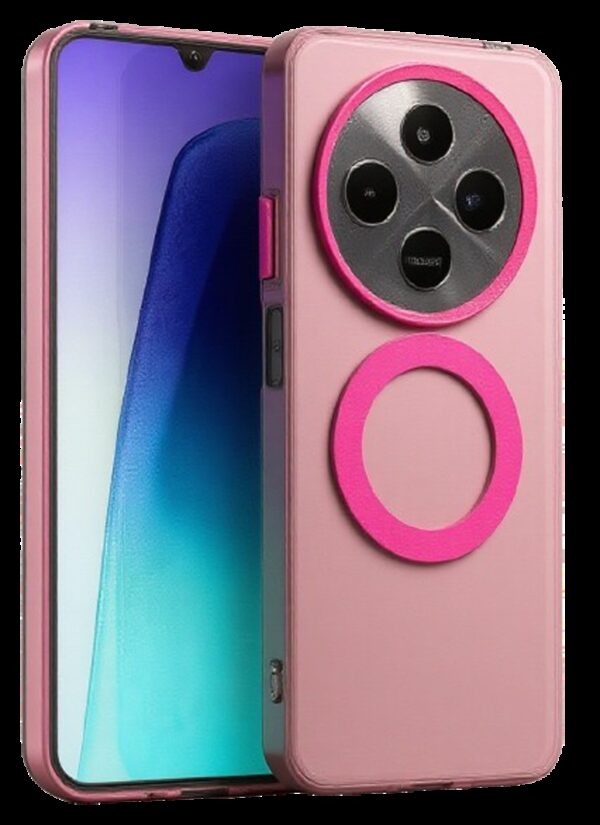 Techsuit Xiaomi Redmi 14C / Poco C75 CandyCase MagSafe Θήκη με Πλαίσιο Σιλικόνης - Pink