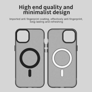 Techsuit iPhone 13 CandyCase MagSafe Θήκη με Πλαίσιο Σιλικόνης Φιμέ - Black