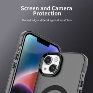 Techsuit iPhone 13 CandyCase MagSafe Θήκη με Πλαίσιο Σιλικόνης Φιμέ - Black