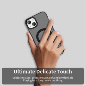 Techsuit iPhone 13 CandyCase MagSafe Θήκη με Πλαίσιο Σιλικόνης Φιμέ - Black