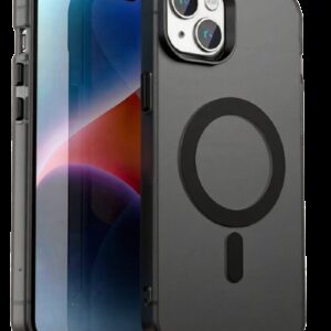 Techsuit iPhone 13 CandyCase MagSafe Θήκη με Πλαίσιο Σιλικόνης Φιμέ - Black