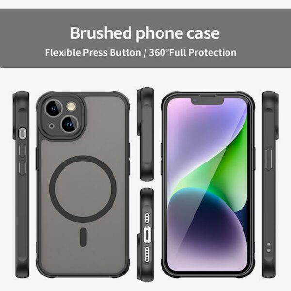 Techsuit iPhone 13 MagSafe HaloFrost II Θήκη Σκληρή Φιμέ - Black