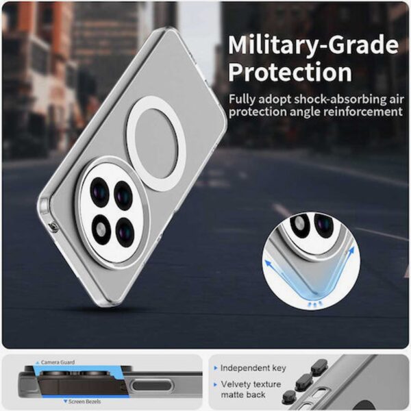 Techsuit Xiaomi Redmi 14C / Poco C75 CandyCase MagSafe Θήκη Σκληρή Διάφανη - White