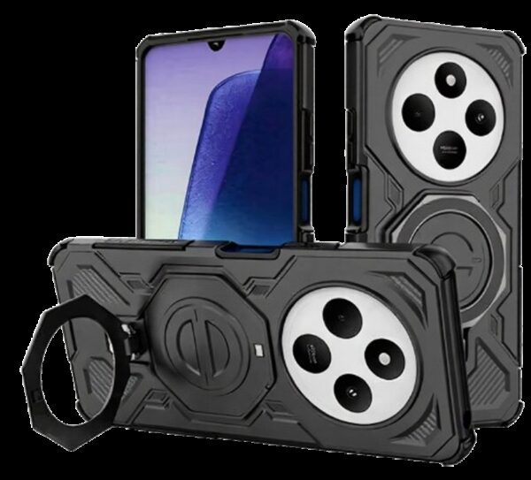 Techsuit Xiaomi Redmi 14C / Poco C75 Carbon Shield PRO Θήκη Σκληρή - Black