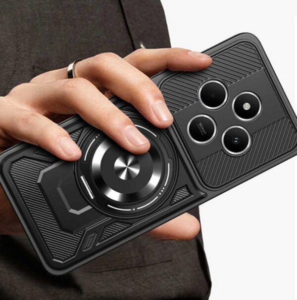 Techsuit Xiaomi Redmi 14C / Poco C75 Rugged Cam Θήκη Σκληρή - Purple Black