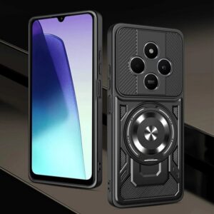 Techsuit Xiaomi Redmi 14C / Poco C75 Rugged Cam Θήκη Σκληρή - Purple Black