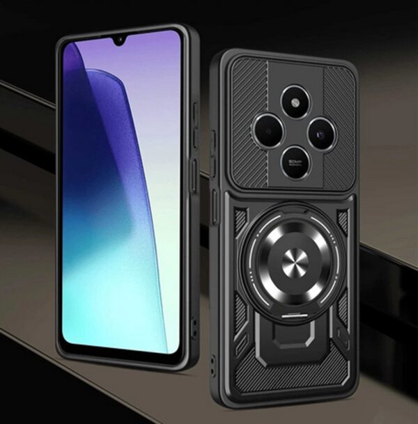 Techsuit Xiaomi Redmi 14C / Poco C75 Rugged Cam Θήκη Σκληρή - Purple Black