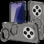 Techsuit Xiaomi Redmi 14C / Poco C75 Carbon Shield PRO Θήκη Σκληρή - Smoke Black