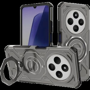 Techsuit Xiaomi Redmi 14C / Poco C75 Carbon Shield PRO Θήκη Σκληρή - Smoke Black