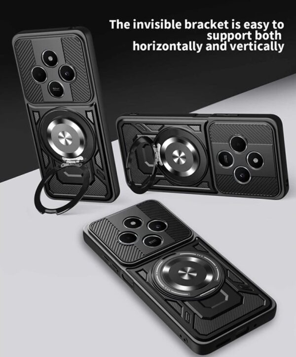 Techsuit Xiaomi Redmi 14C / Poco C75 RuggedCam Θήκη Σκληρή - Black