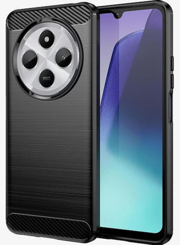Techsuit Xiaomi Redmi 14C 4G / Poco C75 Brushed Carbon Θήκη Σιλικόνης - Black