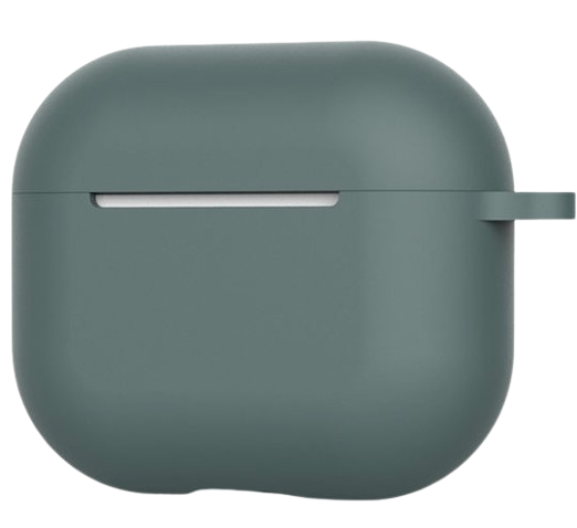 AirPods 4 Θήκη Σιλικόνης με Γάντζο Techsuit Smooth Ultrathin Protective Silicone Case with Hook Teal