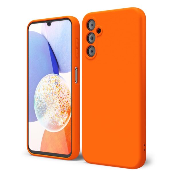 Forcell Samsung Galaxy A24 5G/4G Soft Touch Θήκη Σιλικόνης - Orange