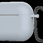 AirPods 4 Θήκη Σιλικόνης με Γάντζο Techsuit Smooth Ultrathin Protective Silicone Case with Hook Grey