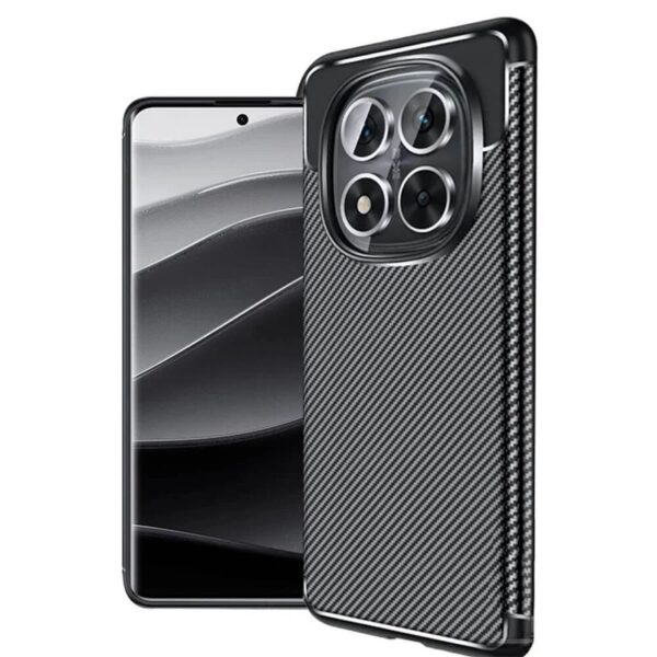 Techsuit Xiaomi Redmi Note 14 Pro 5G / Note 14 Pro Plus 5G / X7 5G CarbonFiber Θήκη Σιλικόνης - Black