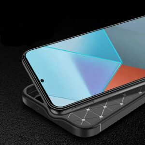 Techsuit Xiaomi Redmi Note 14 Pro 5G / Note 14 Pro Plus 5G / X7 5G CarbonFiber Θήκη Σιλικόνης - Black