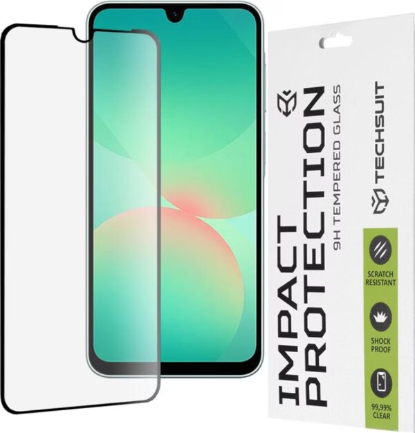 Samsung Galaxy A36 / A56 5G Προστασία Οθόνης με Μαύρο Περίγραμμα Techsuit Full Glue Tempered Glass