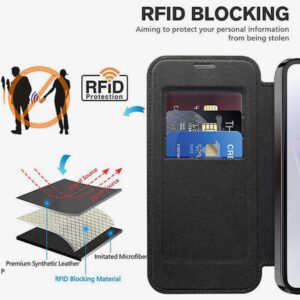 Techsuit Samsung Galaxy A56 5G SmartMag Θήκη Βιβλίο - Black