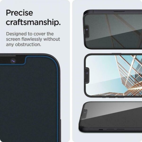 iPhone 14 / 13 / 13 Pro Προστατευτικό Τζαμάκι Spigen GLAS.TR SLIM Privacy AGL03393