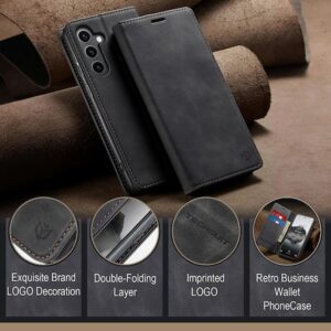 Techsuit Samsung Galaxy A52 4G / A52 5G / A52s Confy Cover Θήκη Βιβλίο - Black