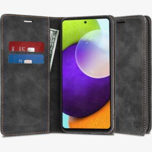 Techsuit Samsung Galaxy A52 4G / A52 5G / A52s Confy Cover Θήκη Βιβλίο - Black