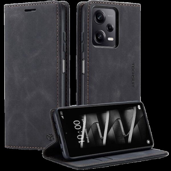 Techsuit Samsung Galaxy A52 4G / A52 5G / A52s Confy Cover Θήκη Βιβλίο - Black