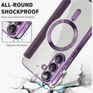 Techsuit Samsung Galaxy A56 5G SmartMag Θήκη Βιβλίο - Purple