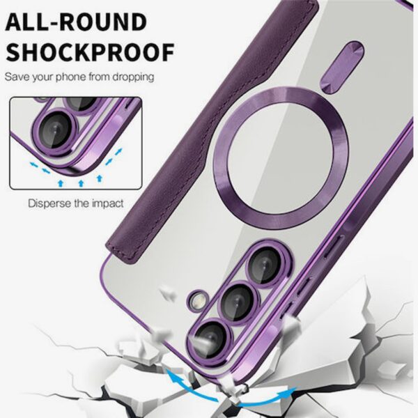 Techsuit Samsung Galaxy A56 5G SmartMag Θήκη Βιβλίο - Purple