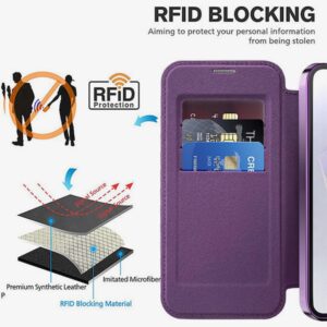 Techsuit Samsung Galaxy A56 5G SmartMag Θήκη Βιβλίο - Purple