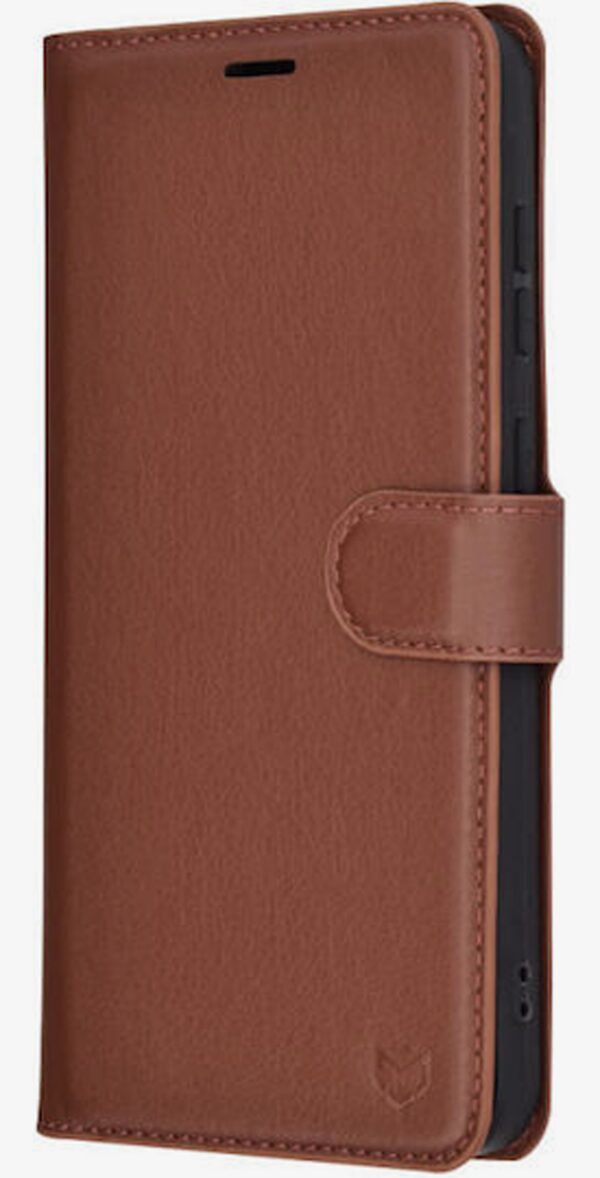 Techsuit Samsung Galaxy A56 5G Leather Folio Θήκη Βιβλίο - Brown