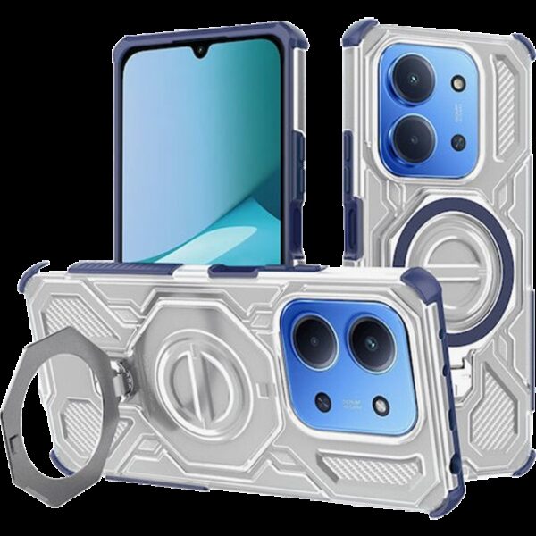 Techsuit Xiaomi Redmi 15C 4G / 5G / Poco C85 Carbon Shield Pro Θήκη Σκληρή Διάφανη - Blue