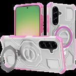 Techsuit Samsung A56 5G Carbon Shield Pro Θήκη Σκληρή Διάφανη - Pink