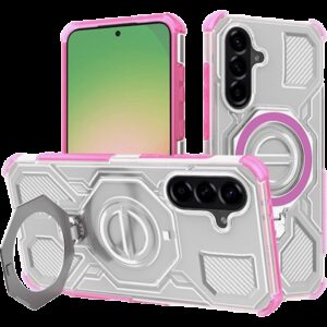 Techsuit Samsung A56 5G Carbon Shield Pro Θήκη Σκληρή Διάφανη - Pink