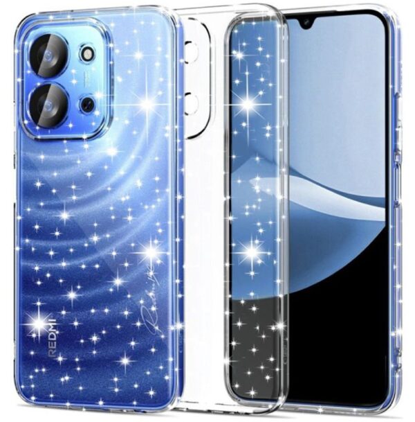 Techsuit Xiaomi Redmi 15C 4G / Poco C85 SparkleSkin Series Glitter Θήκη Σιλικόνης - Διάφανη